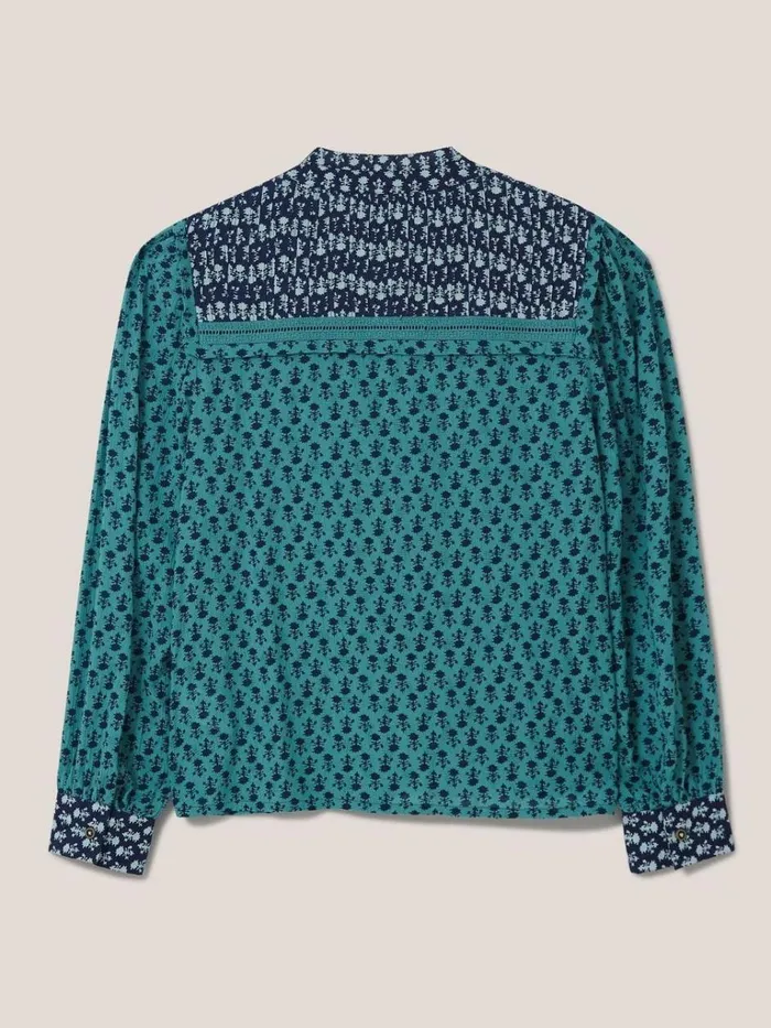 Women SHIRTS and BLOUSES White Stuff Mabel Mixed Print Shirt Teal Multi Women SHIRTS and BLOUSES White Stuff Mabel Mixed Print Shirt Teal Multi