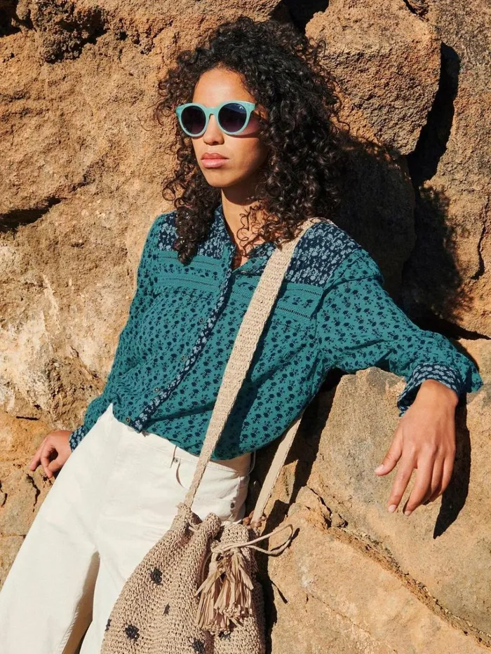 Women SHIRTS and BLOUSES White Stuff Mabel Mixed Print Shirt Teal Multi Women SHIRTS and BLOUSES White Stuff Mabel Mixed Print Shirt Teal Multi