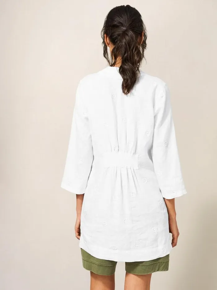 Women SHIRTS and BLOUSES White Stuff Marianne Linen Tunic White Multi Women SHIRTS and BLOUSES White Stuff Marianne Linen Tunic White Multi