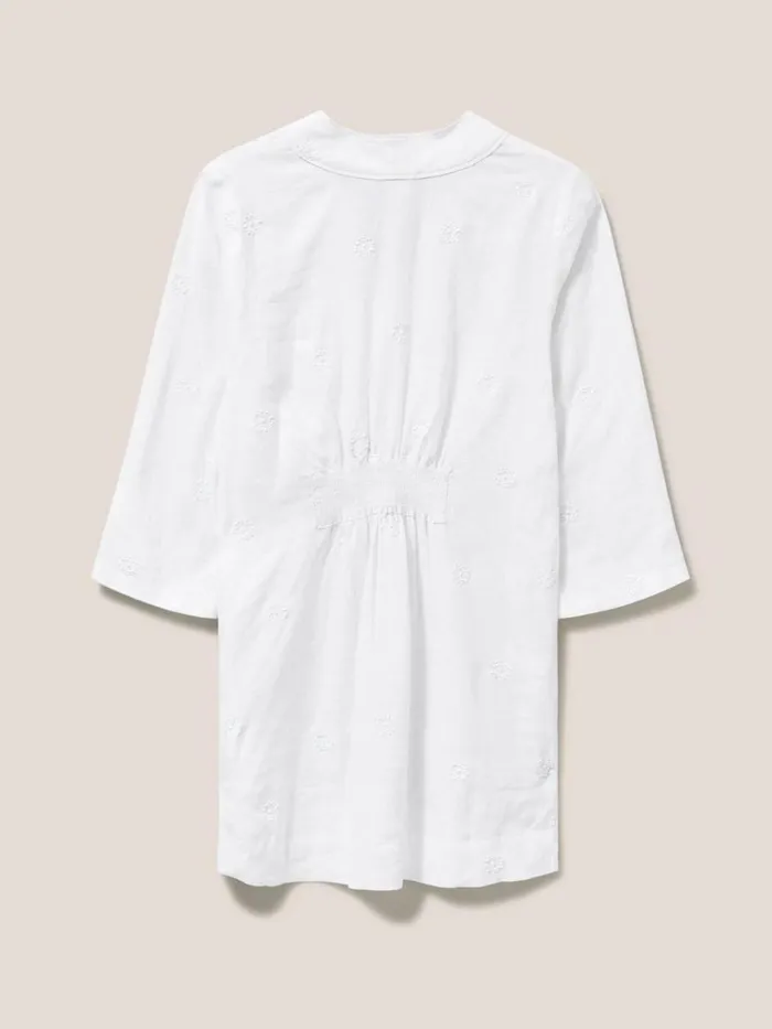 Women SHIRTS and BLOUSES White Stuff Marianne Linen Tunic White Multi Women SHIRTS and BLOUSES White Stuff Marianne Linen Tunic White Multi