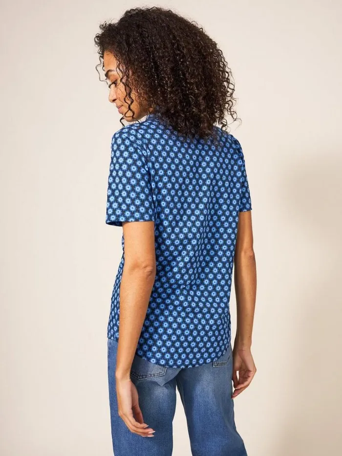 Women SHIRTS and BLOUSES White Stuff Penny Pocket Cotton Jersey Shirt Black Print Women SHIRTS and BLOUSES White Stuff Penny Pocket Cotton Jersey Shirt Black Print