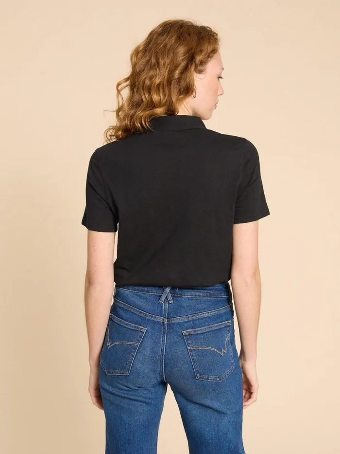 Women SHIRTS and BLOUSES White Stuff Penny Pocket Jersey Shirt Pure Black Women SHIRTS and BLOUSES White Stuff Penny Pocket Jersey Shirt Pure Black