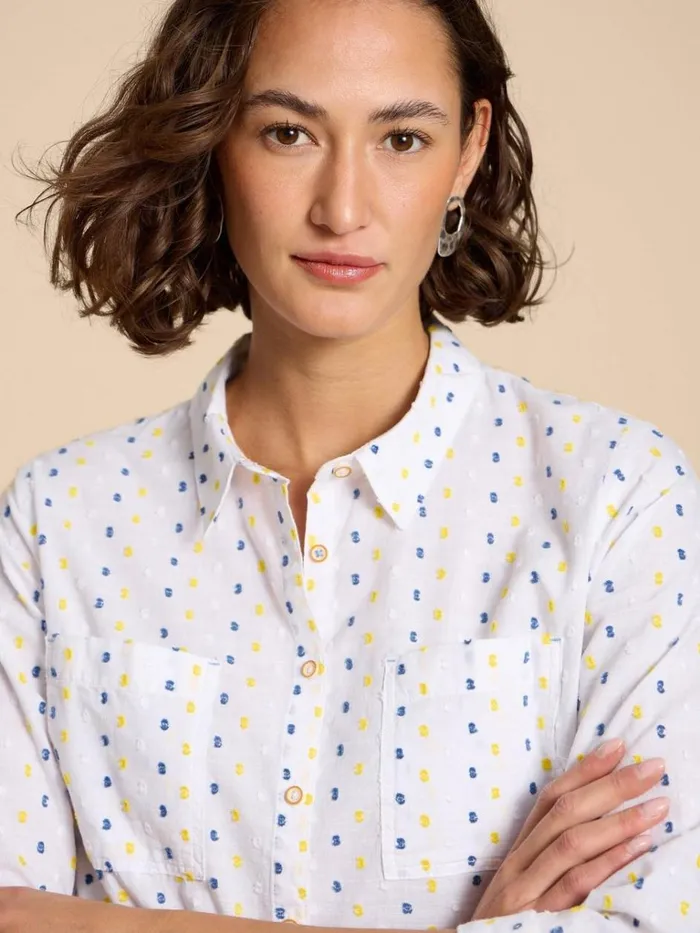 Women SHIRTS and BLOUSES White Stuff SOPHIE TEXTURED ORGANIC SHIRT Ivory Multi Women SHIRTS and BLOUSES White Stuff SOPHIE TEXTURED ORGANIC SHIRT Ivory Multi