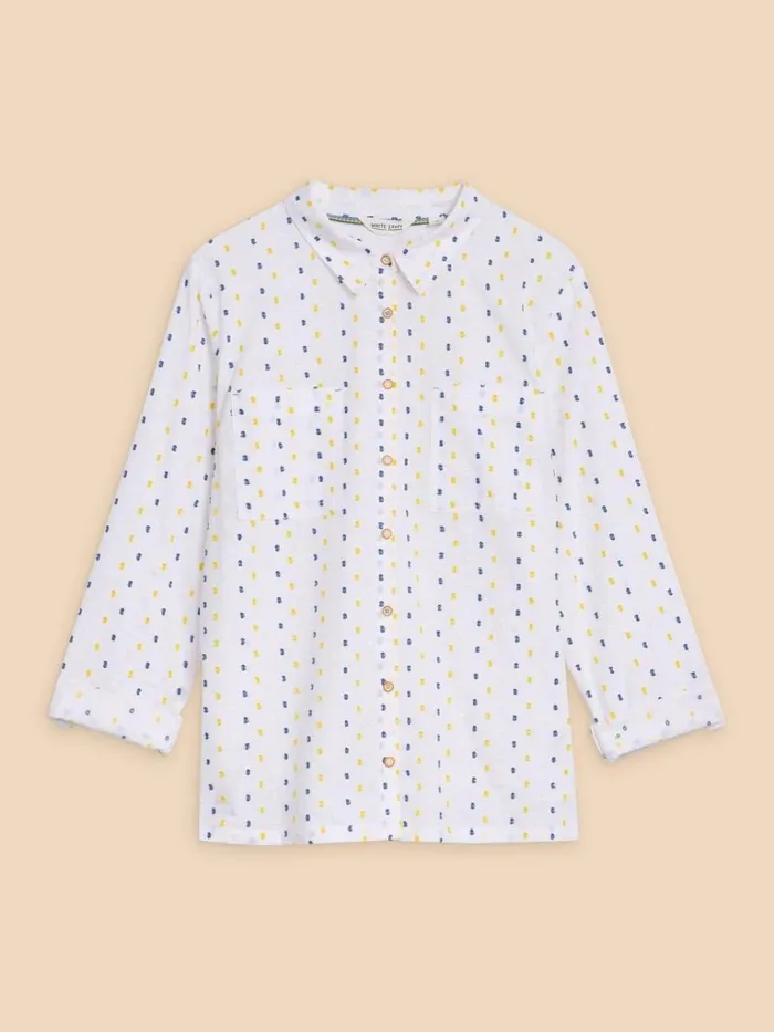 Women SHIRTS and BLOUSES White Stuff SOPHIE TEXTURED ORGANIC SHIRT Ivory Multi Women SHIRTS and BLOUSES White Stuff SOPHIE TEXTURED ORGANIC SHIRT Ivory Multi
