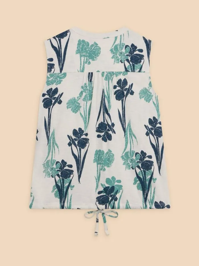 Women SHIRTS and BLOUSES White Stuff TULIP JERSEY SLEEVELESS SHIRT White Print Women SHIRTS and BLOUSES White Stuff TULIP JERSEY SLEEVELESS SHIRT White Print