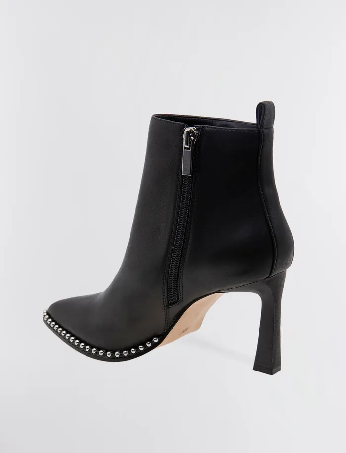 Women Shoes BCBG Black Beya Leather Bootie Black