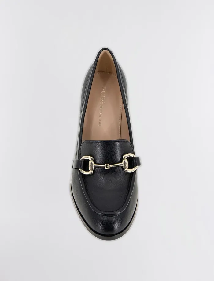 Women Shoes BCBG Black Yixy Loafer Heel Black