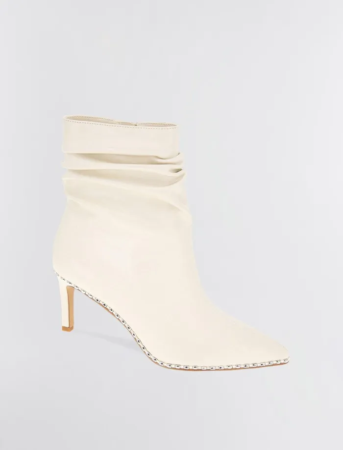 Women Shoes BCBG Cream Manda Bootie Bianca