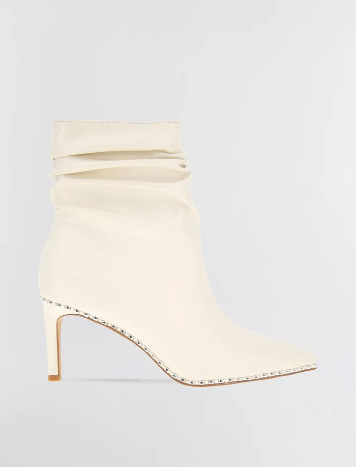 Women Shoes BCBG Cream Manda Bootie Bianca