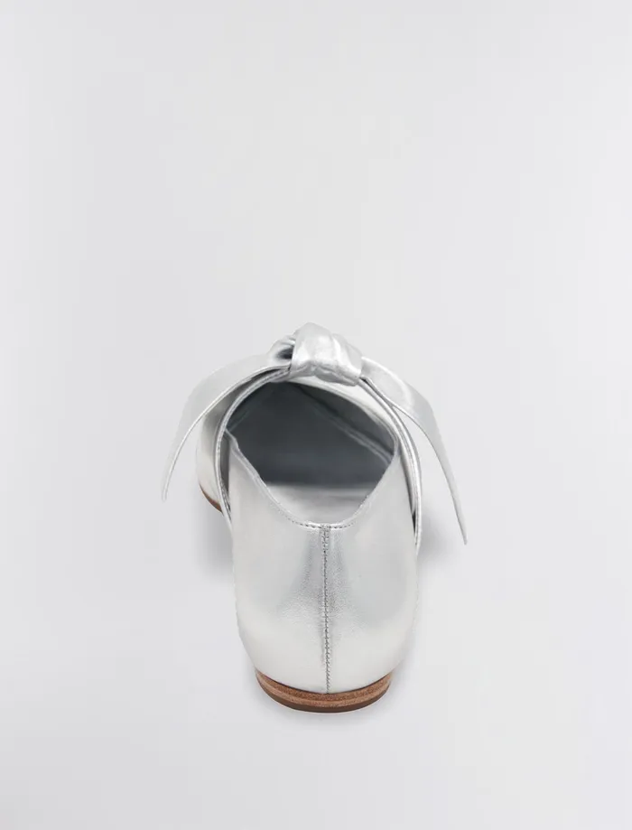 Women Shoes BCBG Prely Ballet Flat Silver