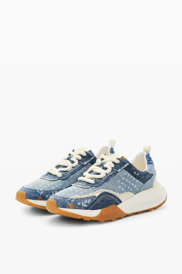 Women Shoes Desigual Denim Jogger Sneakers