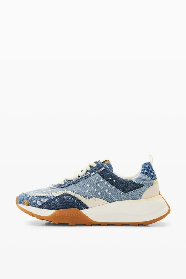 Women Shoes Desigual Denim Jogger Sneakers