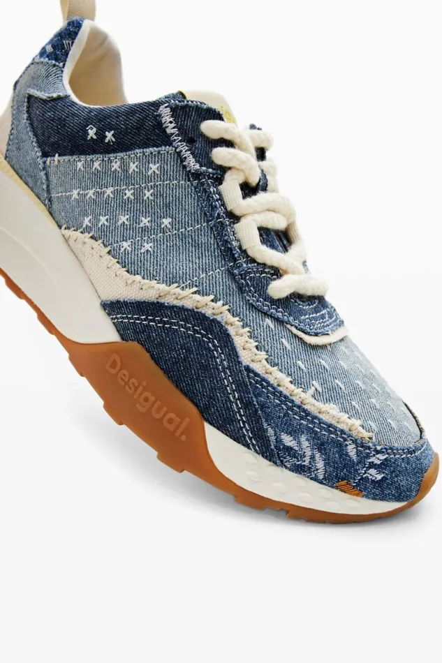 Women Shoes Desigual Denim Jogger Sneakers