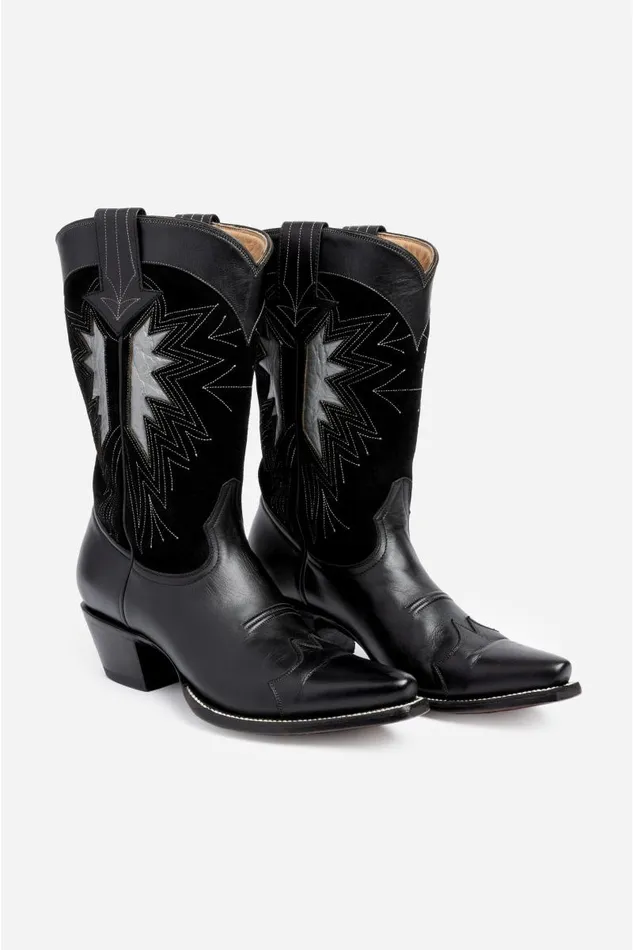 Women Shoes Johnny Was Night Sky Cowboy Boot Black Women Shoes Johnny Was Night Sky Cowboy Boot Black