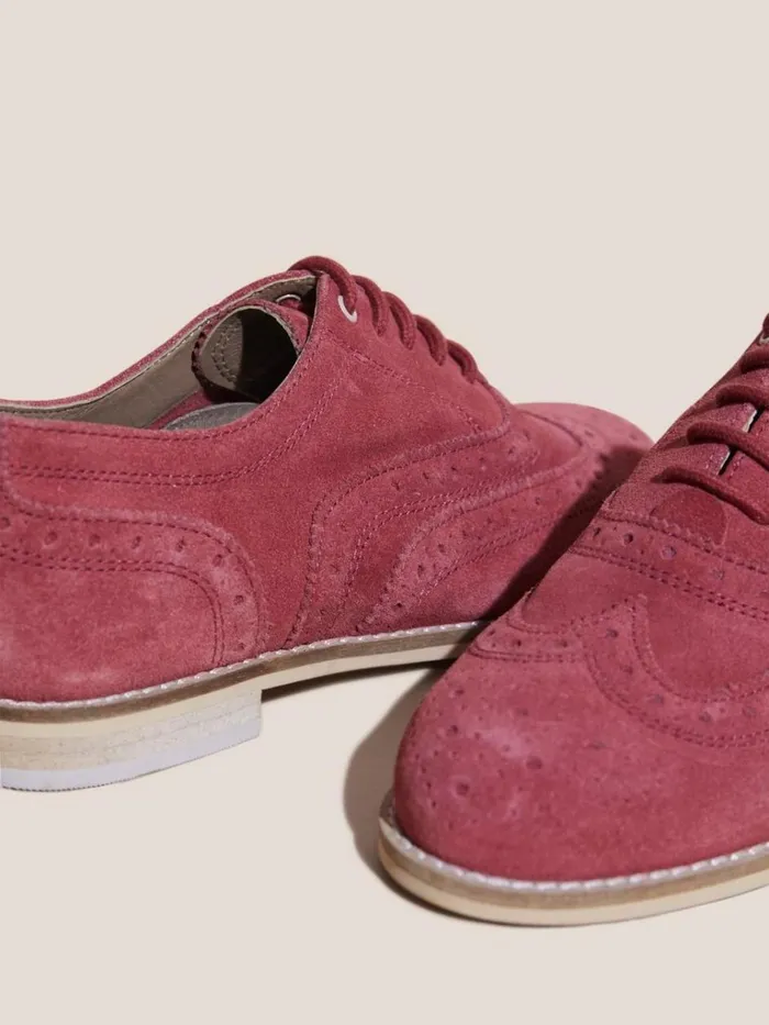 Women SHOES White Stuff Thistle Lace Up Brogue Bright Pink Women SHOES White Stuff Thistle Lace Up Brogue Bright Pink