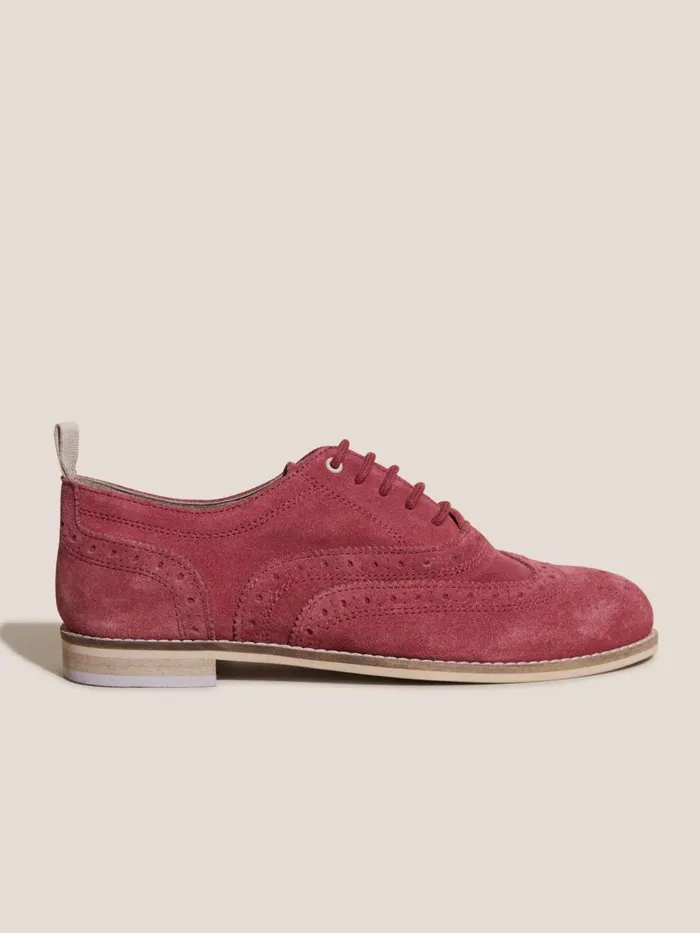 Women SHOES White Stuff Thistle Lace Up Brogue Bright Pink Women SHOES White Stuff Thistle Lace Up Brogue Bright Pink
