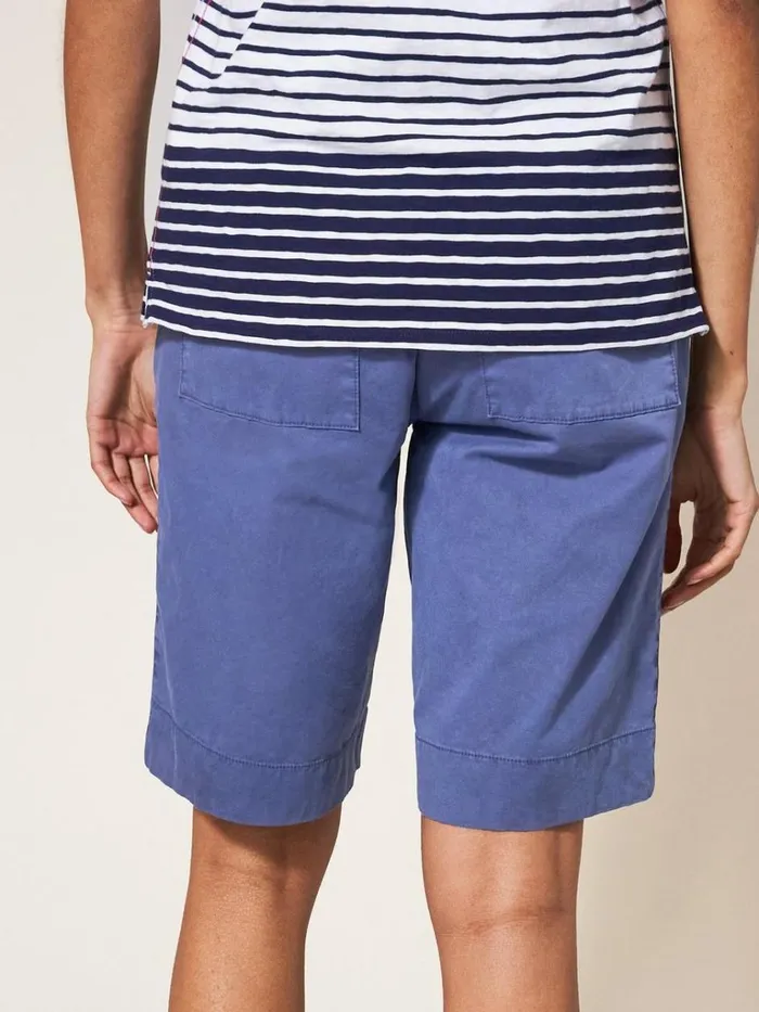 Women SHORTS White Stuff Hayley Organic Chino Shorts Mid Blue Women SHORTS White Stuff Hayley Organic Chino Shorts Mid Blue