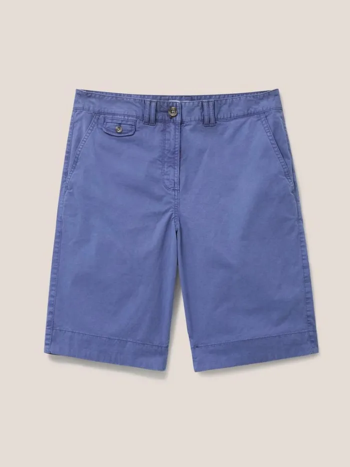 Women SHORTS White Stuff Hayley Organic Chino Shorts Mid Blue Women SHORTS White Stuff Hayley Organic Chino Shorts Mid Blue
