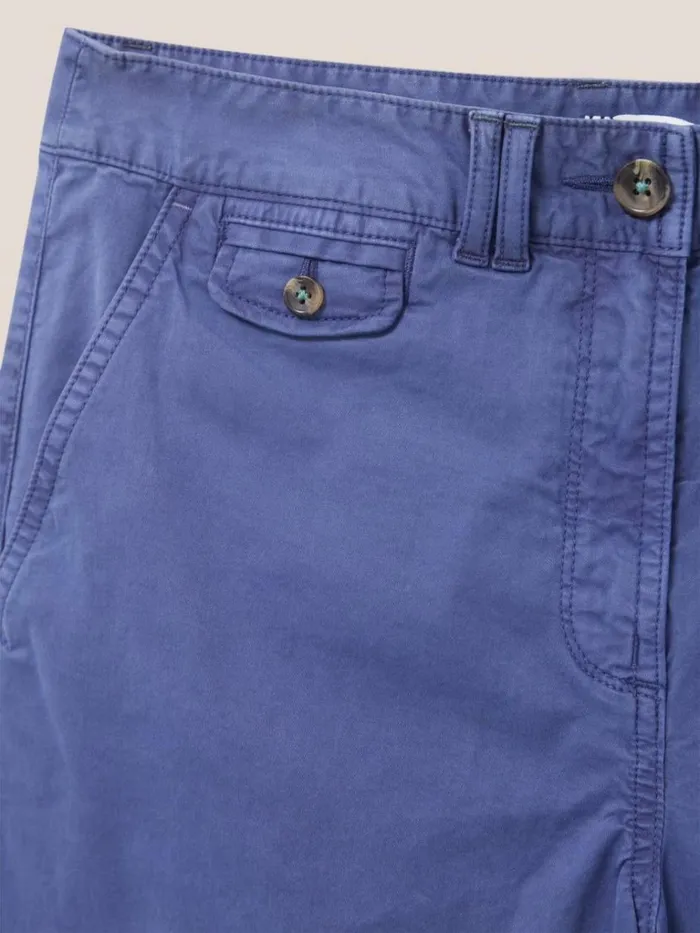 Women SHORTS White Stuff Hayley Organic Chino Shorts Mid Blue Women SHORTS White Stuff Hayley Organic Chino Shorts Mid Blue
