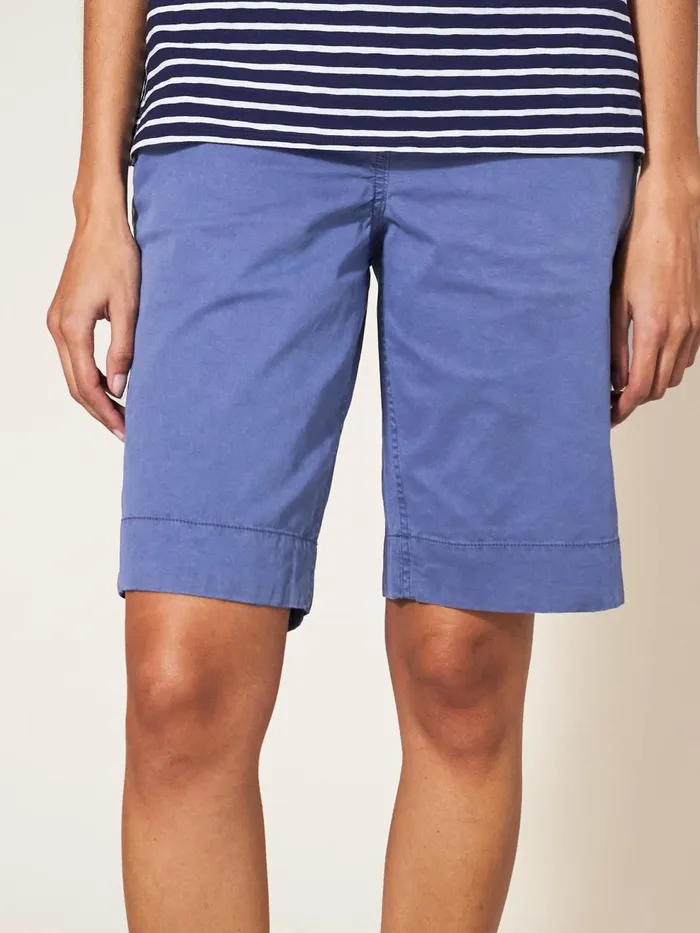 Women SHORTS White Stuff Hayley Organic Chino Shorts Mid Blue Women SHORTS White Stuff Hayley Organic Chino Shorts Mid Blue