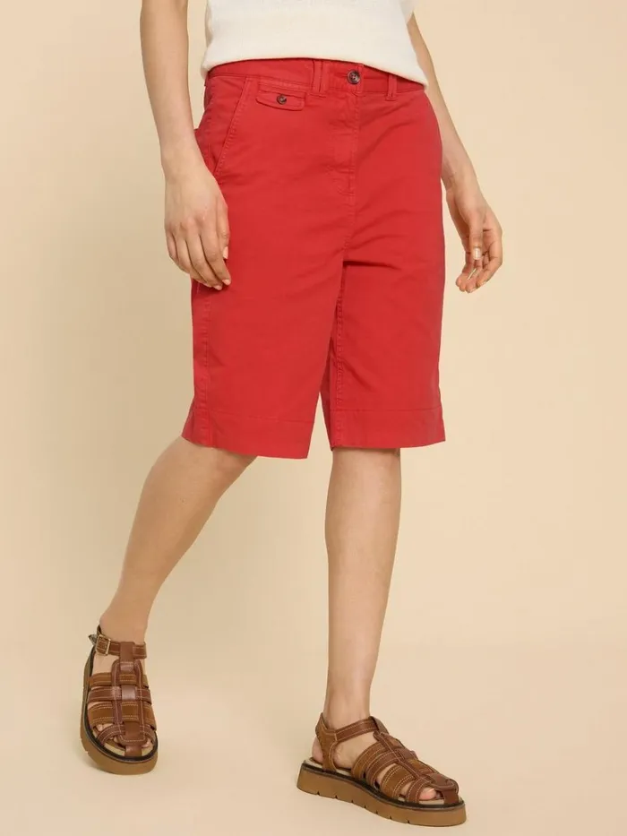 Women SHORTS White Stuff Hayley Organic Cotton Shorts Bright Red Women SHORTS White Stuff Hayley Organic Cotton Shorts Bright Red