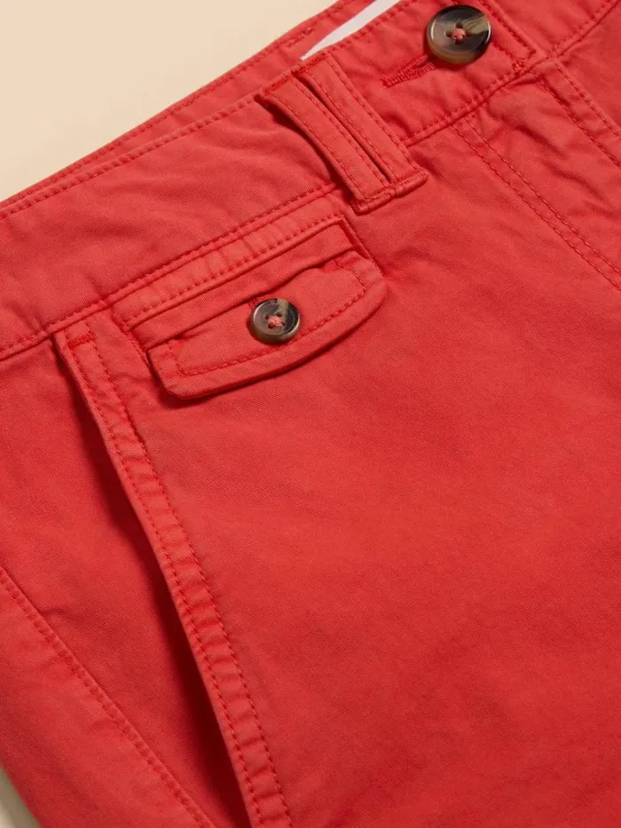 Women SHORTS White Stuff Hayley Organic Cotton Shorts Bright Red Women SHORTS White Stuff Hayley Organic Cotton Shorts Bright Red