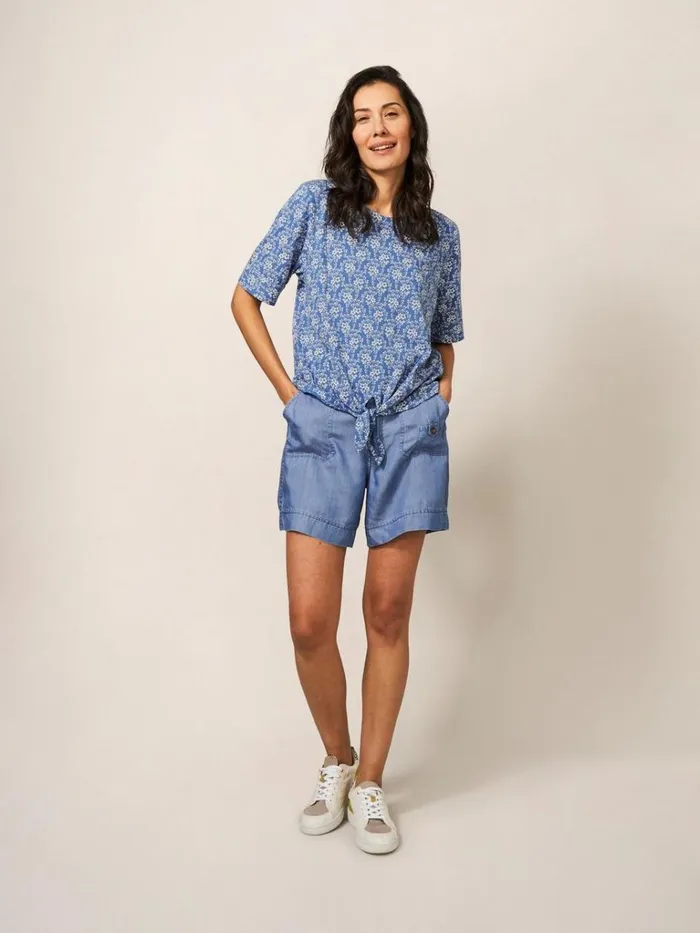 Women SHORTS White Stuff Mollie Regular Combat Shorts Mid Denim