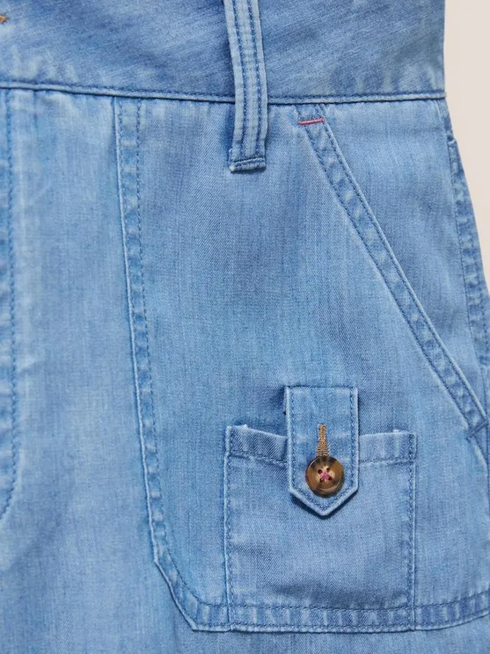 Women SHORTS White Stuff Mollie Regular Combat Shorts Mid Denim Women SHORTS White Stuff Mollie Regular Combat Shorts Mid Denim