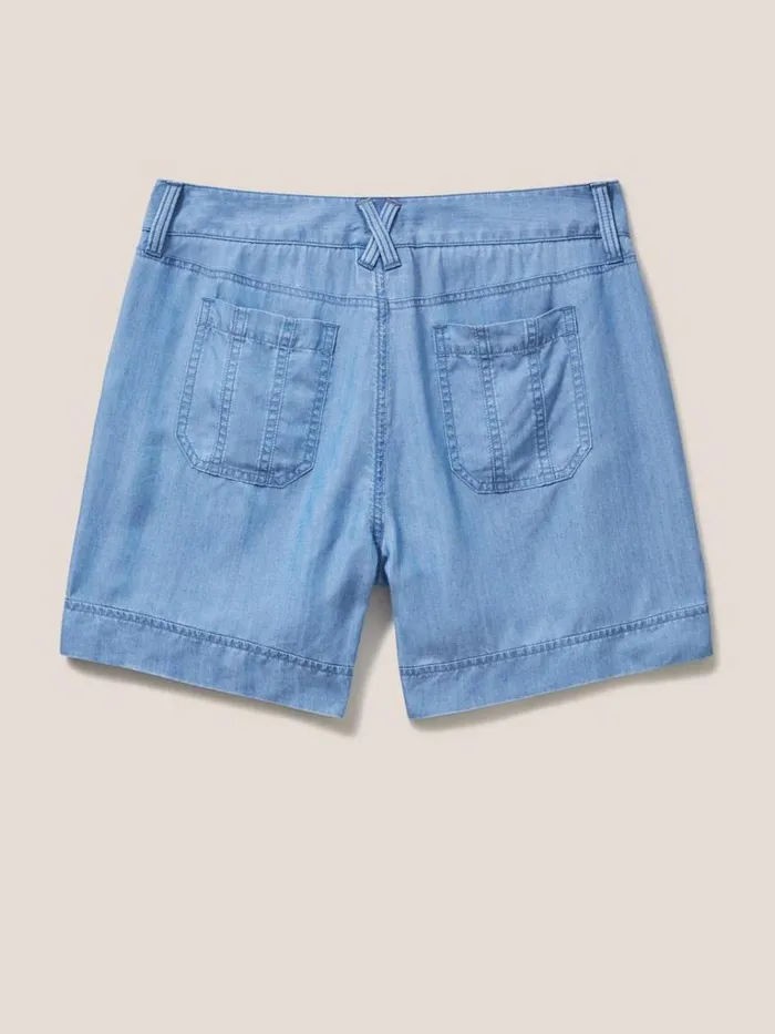 Women SHORTS White Stuff Mollie Regular Combat Shorts Mid Denim Women SHORTS White Stuff Mollie Regular Combat Shorts Mid Denim