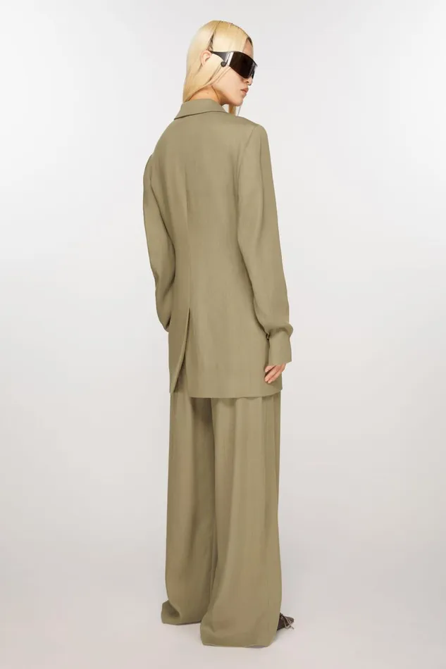 Women Singlebreasted Jacket Mud Beige Acne Studios Suit Jackets