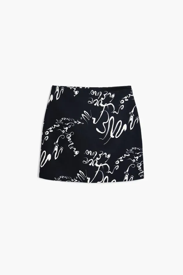 Women Skirts Desigual Mini Skirt With Lettering