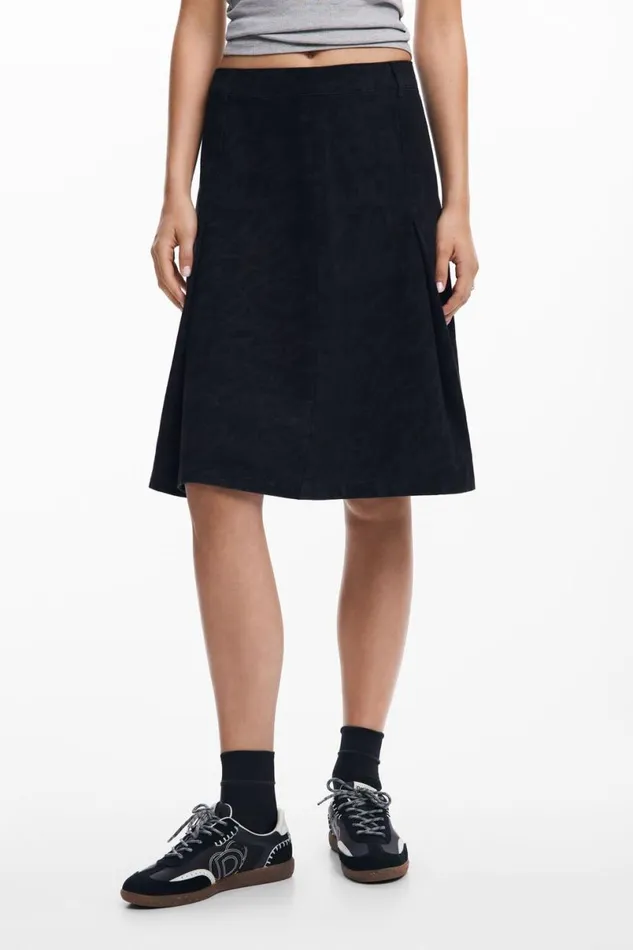 Women Skirts Desigual Skirt With Phrases Print By M Christian Lacroix