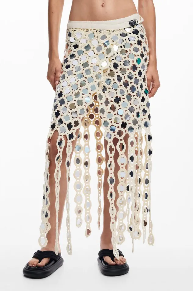 Women Skirts Desigual Wrap Skirt