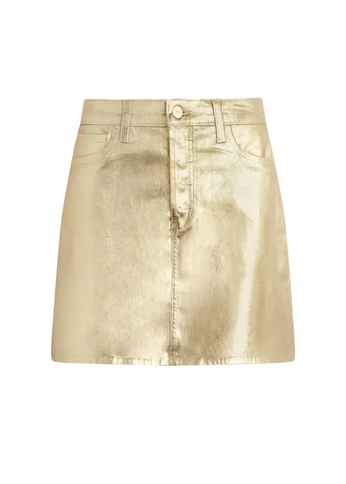 Women Skirts Joe039s Jeans THE CARA SKIRT Gold Foil