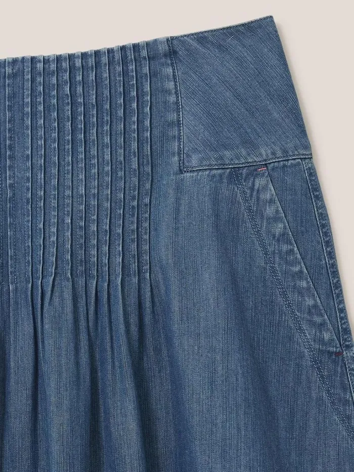 Women SKIRTS White Stuff Charlotte Denim Midi Skirt Mid Denim Women SKIRTS White Stuff Charlotte Denim Midi Skirt Mid Denim