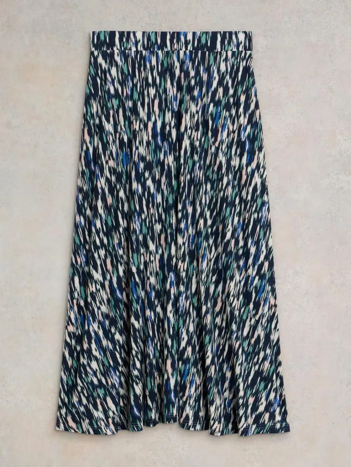 Women SKIRTS White Stuff Jada Eco Vero Skirt Navy Print Women SKIRTS White Stuff Jada Eco Vero Skirt Navy Print