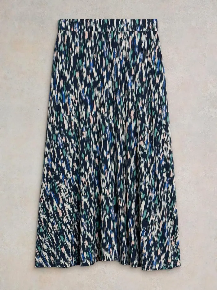 Women SKIRTS White Stuff Jada Eco Vero Skirt Navy Print Women SKIRTS White Stuff Jada Eco Vero Skirt Navy Print