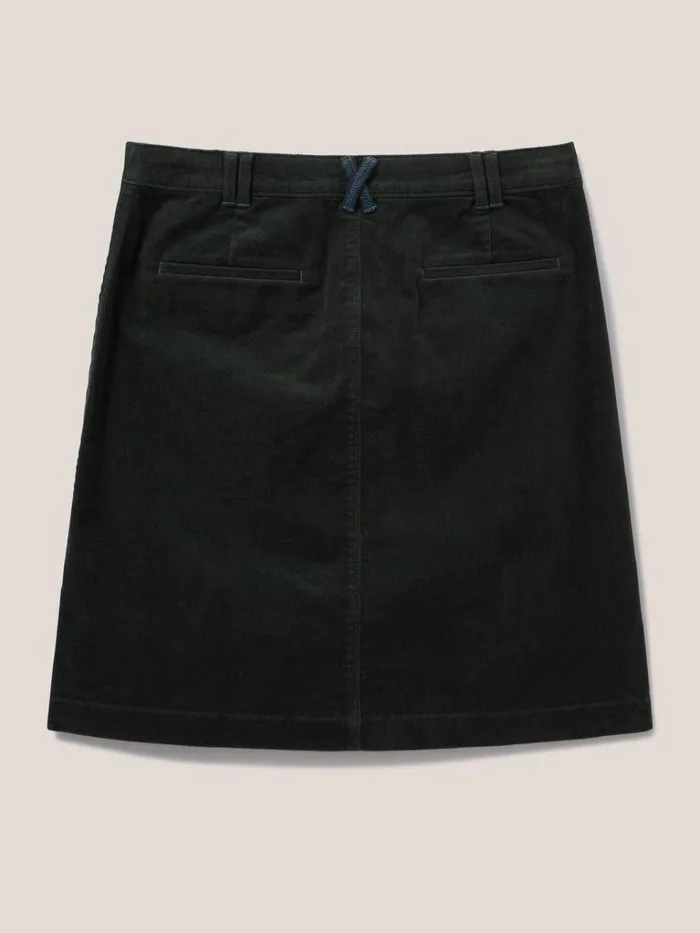 Women SKIRTS White Stuff Melody Organic Cord Skirt Khaki Green Women SKIRTS White Stuff Melody Organic Cord Skirt Khaki Green