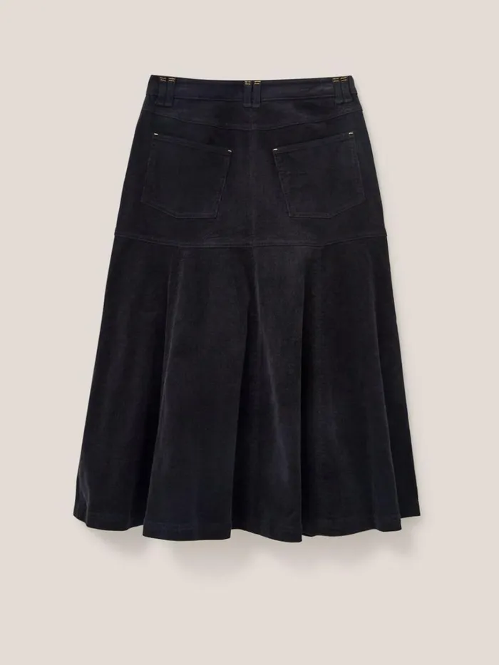 Women SKIRTS White Stuff Quinn Organic Cord Skirt Pure Black Women SKIRTS White Stuff Quinn Organic Cord Skirt Pure Black