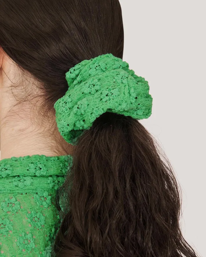 Women Small Scrunchie Green YMC Headwear