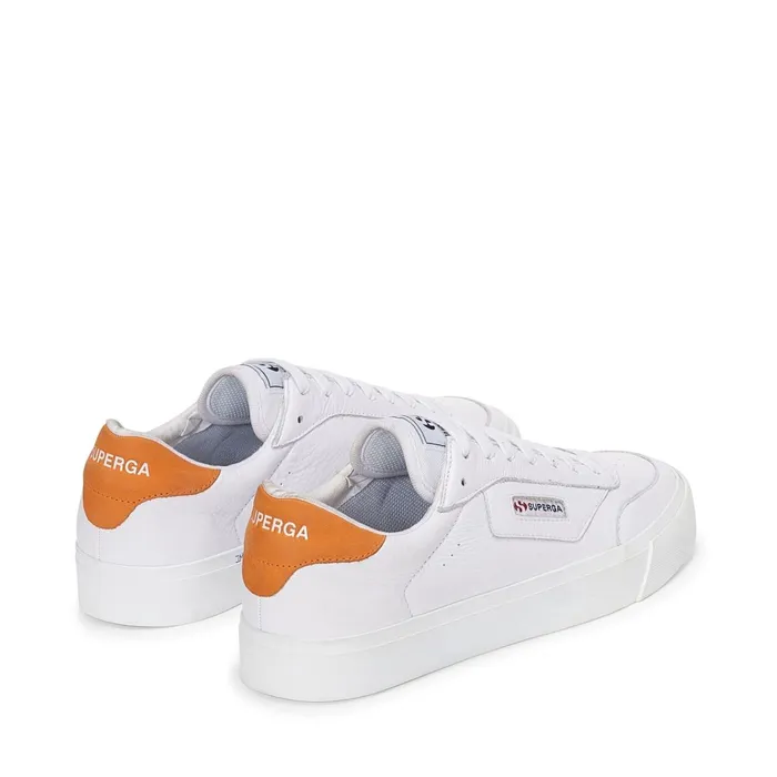 Women Sneakers Unisex 3843 COURT Low Cut WHITEORANGE Superga Low Cut