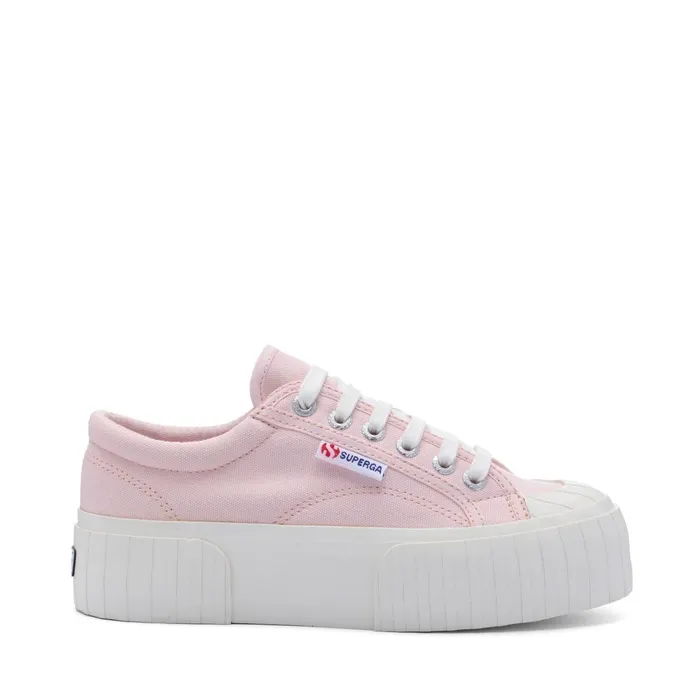 Women Sneakers Woman 2631 STRIPE PLATFORM Low Cut PINK ISHFAVORIO Superga Low Cut