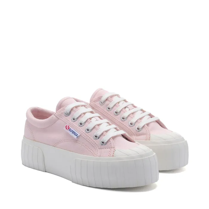 Women Sneakers Woman 2631 STRIPE PLATFORM Low Cut PINK ISHFAVORIO Superga Low Cut