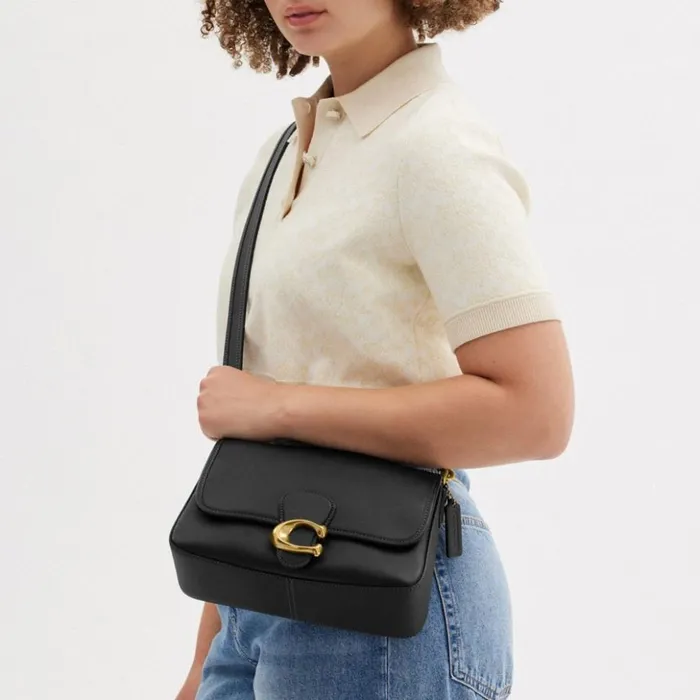 Women Soft Tabby Shoulder Bag Brassblack Coach Shoulder Bags and Hobos