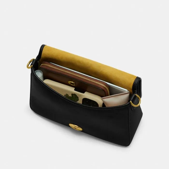 Women Soft Tabby Shoulder Bag Brassblack Coach Shoulder Bags and Hobos