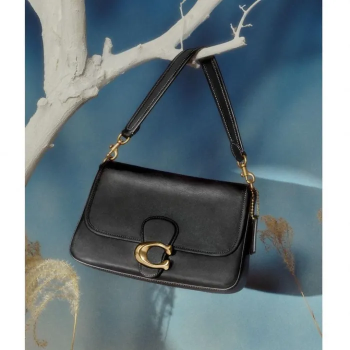 Women Soft Tabby Shoulder Bag Brassblack Coach Shoulder Bags and Hobos