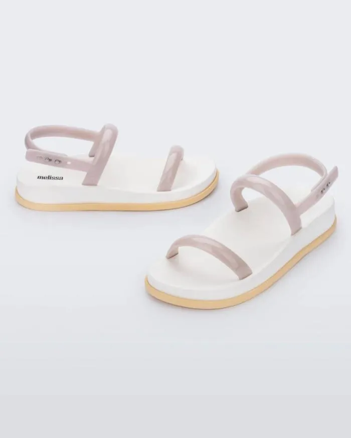 Women Soft Wave Sandal Beigewhiteyellow Melissa Sandals