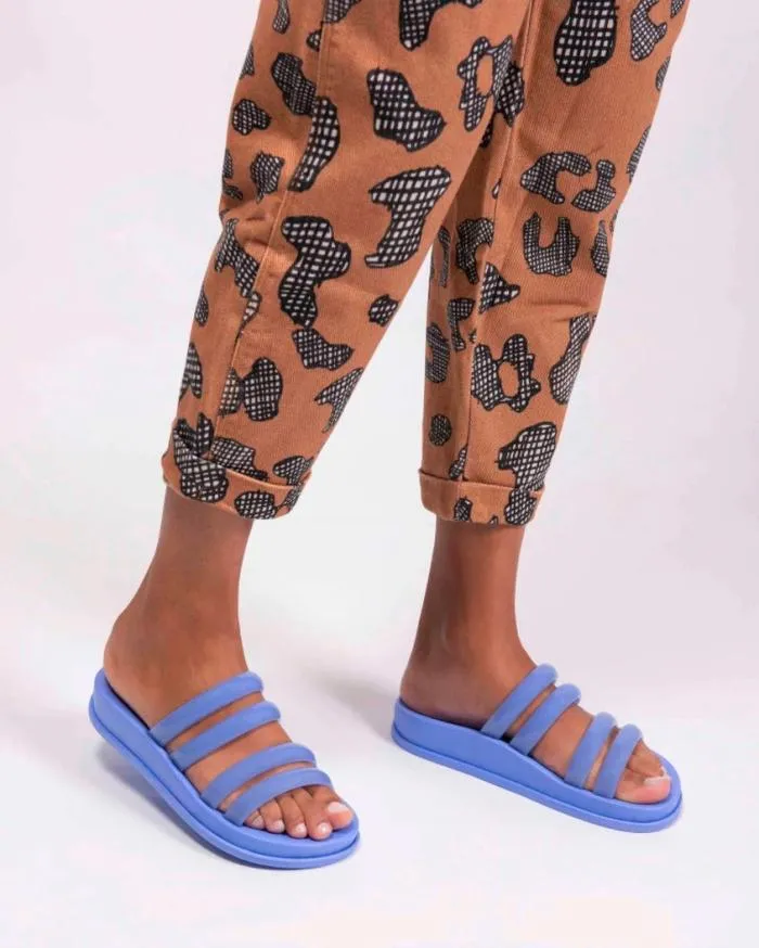Women Soft Wave Slide Blue Melissa Slides