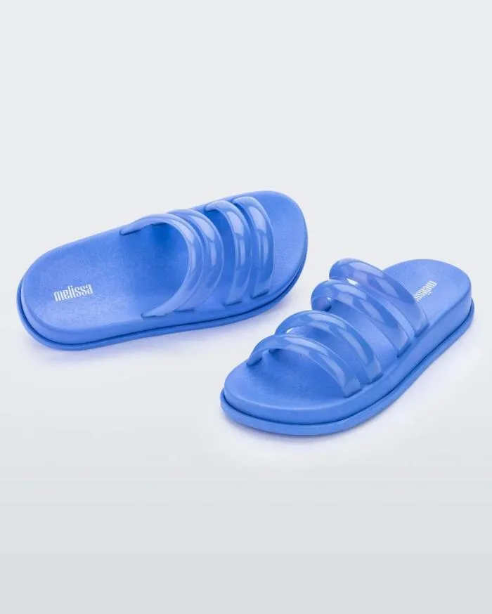 Women Soft Wave Slide Blue Melissa Slides