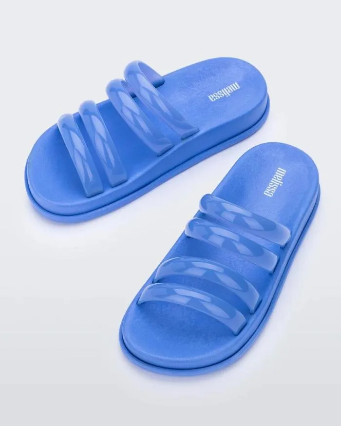 Women Soft Wave Slide Blue Melissa Slides